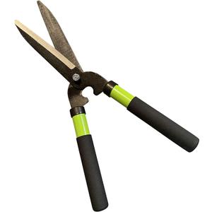 GARDEN GURU Hedge Shears Clippers for Trimming & Shaping Borders, Boxwood, Decorative Shrubs, Bushes, Grass  15 inch High Carbon Steel Gardening Hedge Clippers & Shears with Comfort Grip Handles