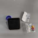 Voolan High Pressure Rain Shower Head - Luxury Modern Look - The Adjustable Replacement For Your Bathroom Showerhead - 4" Square High Flow Pressure Boosting Showers (Matte Black)