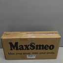 MaxSmeo Small Side Table, 3-Tier Narrow Small End Table with Storage, Skinny Bedside Table Nightstand, Bedrooms, Living Room (Walnut Brown)