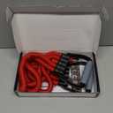 5-Level Chest Expander with Adjustable Resistance Bands, Exercise Band with Handle, Suitable for Men and Women of Different Strength Classes Fitness, Yoga, Training Home Gym Equipment (Red)