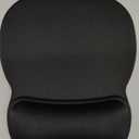 MROCO Ergonomic Mouse Pad with Gel Wrist Rest, Comfortable Mousepad with Smooth Wrist Support Surface and Non-Slip PU Base for Pain Relief, Computer, Laptop, Office & Home, 9.4 x 8.1 in, Black Color