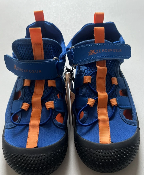 Zeroxposur Kids Youth Outdoor Footwear Water Sandals Blue Orange Size 6Y NWT