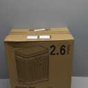 Small Trash Can with Lid Soft Close-10L/2.6 Gal Stainless Steel Outdoor Dog Poop Garbage Can-Metal Waste Bins with Pedal for Bathroom Bedroom Office-Silver