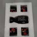 5PCS Hand Painted Japanese Sake Ceramic Set with White and Pink Flowers, Collection