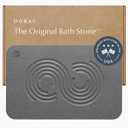 Dorai Home Bath Stone Mat 23.6"x15.4"  Quick-Dry, Non-Slip Diatomite Stone Bath Mat for Bathroom, Zen Slate