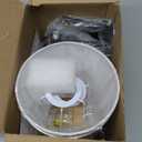 Wall Sconces Sets of 2, Retro Industrial Wall Lamps, Bathroom Vanity Sconces Wall Lighting with White Fabric Shade, Suitable for Bedroom Living Room Corridor Kitchen (Black1)