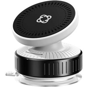 360° Adjustable Vacuum Magnetic Car Phone Holder for Magsafe, Auto Suction Cup Phone Mount for Windshield/Screen, Cell Phone Holders for Your Car for All Smartphones & All Car Models