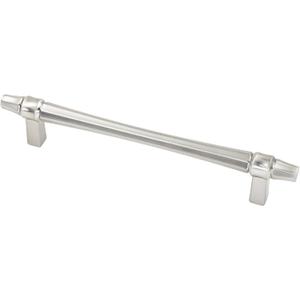 Alzassbg 6 Pack Brushed Satin Nickel Cabinet Pulls, 5 Inch(128mm) Hole Centers Kitchen Cabinet Handles for Cabinets and Drawers AL3104SN
