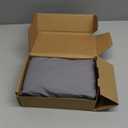 Amazon Basics Lightweight Pleated Bed Skirt, King, Dark Grey, Solid