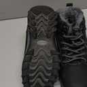 Mishansha Boy's Girl's Winter Snow Boots Waterproof Kids Hiking Boots Cold Weather Outdoor Fur Lined Warm Walking Boot Shoes (13 Little Kid, Night Black)