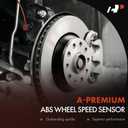 A-Premium Set of 4 Front & Rear ABS Wheel Speed Sensor Compatible with Honda Model - Civic 2012, Gas, Sedan or Coupe