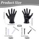 UNICRAFTALE Hand Shapes Black Basketball Holders Wall Mount Art Decor Stand Hand Sculpture Ball Holder Basketball Storage Rack Organizer Display Case for Ballr Gifts for Men Gamers 8.66"x6.69"x3.35"