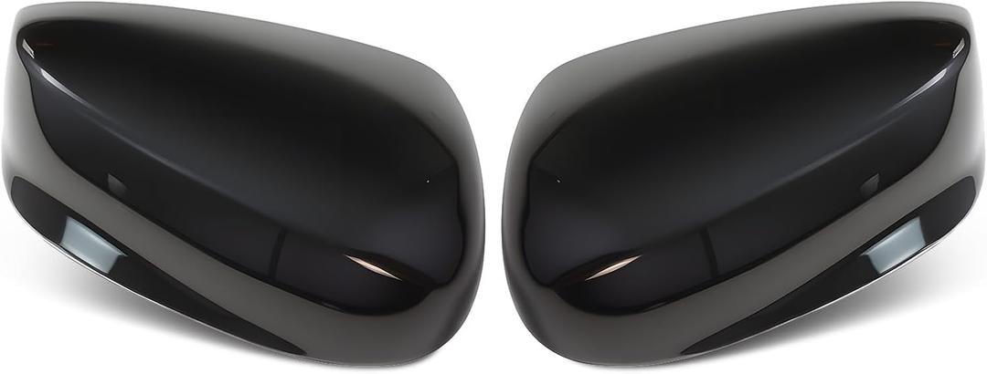 Side Rearview Mirror Cover Caps compatible with Accord 2008 2009 2010 2011 2012 2012 2013 Black Exterior Side Mirror Cover Rearview Mirror Caps Mirror Housing Left Driver Right Passenger (pair)