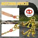 RTJ Cluster Hooks 5400LBS, Towing Tie Down Cluster Hook 5/16", G70 Tow Bridle Hook Truck Accessories Equipment, J Hooks Towing Heavy Duty for Car Trucks Hauler Wrecker