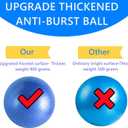 25'' Herding Ball for Dogs Horse with Cover | Dual Layered Herding Dog Jolly Ball for Australian Shepherds with Hand Pump | Herding Toys for Dog