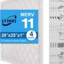 20x25x1 MERV 11 Air Filter, Quality AC/HVAC Furnace Filter1 Reusable ABS Frame + 4 Pack Replaceable Filter MediaBreathe Fresher and Cost-effective