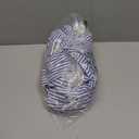 utcoco Womens Casual Short Sleeve Button Down Tie Waist Ruffled Striped Maxi Shirt Dress, Size L