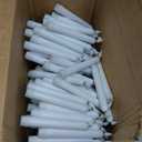 5plots White Flameless Taper Candles with Remote, Timer, Roman Column Led Taper Candles Battery Operated, Led Candlesticks with 3D Flame, Floating Flickering Candles for Halloween Christmas Decor
