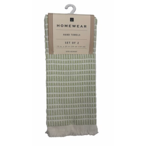 Home Wear Hand Towels Set of 2 15x25