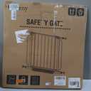 Baby Gate No Drilling, 29"-40" Auto Close Dog Gate Indoor for Doorways & Stairs, Pressure Mounted Adjustable Pet Gate, Easy Walk Through Child Gate for Children & Pets Stroller Friendly, White