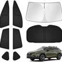 T TGBROS Windshield Sun Shade for Subaru Crosstrek 2024 2025 2026 Car Window Shades Thicken UV Block and Blackout Privacy Foldable Sunshades 8PCS Accessories Keep Cool Sun Visor Covers