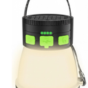 LED Camping Lantern, 1500 Lumens Camping Lantern Rechargeable with Solar Panel Charging, Waterproof, 8 Light Modes, 7500mAh Power Bank, Camping Flashlight for Hurricane Emergency, Hiking, Outdoor (Orange & Black)