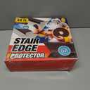 Stair Edge Protector 48 Ft - Brown Rubber Edge Trim for Steps - Stair Nose Molding - Rubber Nose Trim - Fit for Indoor and Outdoor - Non Slip and Waterproof