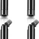 Tondiamo 4 Pcs Black Sloped Ceiling Light Adapter 180 Degree Pendant Suspension Canopy for Chandelier Track Ceiling Lamp Pendant Vaulted Overhead Light Hanging Helper for Vaulted or Angled Overhead