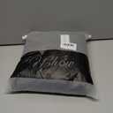 VFSHOW Womens Formal Prom Beaded Halter Neck Keyhole Maxi Dress Feather Cold Shoulder Ruffle High Slit Evening Gown (Black, XXXL)