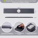 Stone Faucet Mat for Kitchen Sink, Faucet Mat Fast Drying Diatomite, Sink Splash Guard Water Absorbing Stone Tray for Sink, Counter Protector for Kitchen & Bathroom