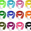 12 Pcs Dog Leashes for Small Medium Large Dogs, 6FT Lead Nylon Short Pet Leash with Swivel Hook for Walking, Training, Hiking, Rescues, Grooming, Shelter, Outdoor