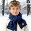 Kids Scarf Winter Neck Warmer Toddler Neck Scarf Girls Thick Scarves Boys Warm Neck Warp 2-12 Years