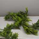 6FT Pine Christmas Garland, Artificail Greengery Garland Indoor Outdoor Garden Gate Home Decoration for Winter Holiday New Year Decor