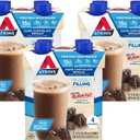 (3 pack) Atkins Dark Chocolate Royale Flavored High Protein Shake, Keto Shake, Low Carb Protein Shake, 4 Ct, BBD 05/16/26