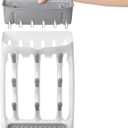 OXO Tot Space-Saving Baby Bottle Drying Rack, Compact Dish Drying Rack with Removable Trays, Countertop Bottle Organizer for Baby Bottles, Nipples, Pacifiers and Lids, BPA Free, Dishwasher Safe (1 Count (Pack of 1))