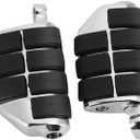 Motorcycle Foot Pegs Chrome Highway Pegs Footrest Aluminum Motorcycle Footboards for Harley Davidson Street Glide Softail Sportster Dyna for Yamaha Suzuki Kawasaki Honda