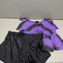 FOLUNSI Women's Plus Size Tankini Swimsuits Ruffled Flounce Swimwear Tummy Control Two Piece Bathing Suits 1XL