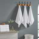 Modern Threads Hotel Collection 6-Pack 100% Ring Spun Cotton, Highly Absorbent Quick Drying Bath Towel Set, White, 24x48