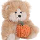 Apricot Lamb Greedy Bear Beibei Stuffed Animals for Kids, Soft Cute Plush Toys for Baby Girl and Boy, 7 Inches