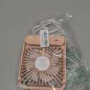 Koonie USB Desk Fan, Strong Wind Ultra Quiet Small Personal Fan with 180 Tilt Folding and 3 Speeds Adjustable, USB-C Corded Powered Mini USB Fan for Office Desktop Bedroom Pink, NO BATTERY