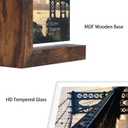 Lavezee 4x6 Picture Frames Set of 2, Rustic L Shaped Double Sided Frames Made to Display 4 by 6 inch Horizontal Vertical Photos for Desktop or Tabletop, Floating Shelves for Wedding Birthday Thanksgiving Mother's Day