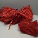 Suncalla 24 x 71 Inch LED Extra Large Christmas Tree Bows Red Christmas Tree Topper Decor with LED Light Giant Xmas Bows for Home Wreath Wall Birthday Party Holiday Decor Supplies