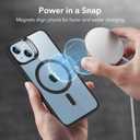 ESR for iPhone 14/iPhone 13 Case, Compatible with MagSafe, Shockproof Military-Grade Protection, Scratch-Resistant Back, Magnetic Phone Case for iPhone 14/iPhone 13, Classic Hybrid Case, Clear Black
