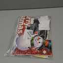 Christmas Photo Booth Props Party Decorations with Photo Frame, Christmas Party Selfie Accessories for Xmas Holiday Party Table Decor