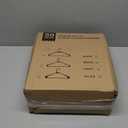 HOUSE DAY White Plastic Hangers 50 Pack, Plastic Clothes Hangers with Builtin Hooks, Durable and Strong Plastic Coat Hangers for Closet, Space Saving Clothing Hanger for Shirts, Coats, Skirt, Dress