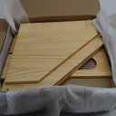 Sunhoo Bread Box for Kitchen Countertop Corner Bread Storage Wooden Breadbox Container 2 Layer Bread Holder Keeper Large Farmhouse Bread Bin Shelf for Homemade Pantry Vintage Acrylic Window(Yellow)