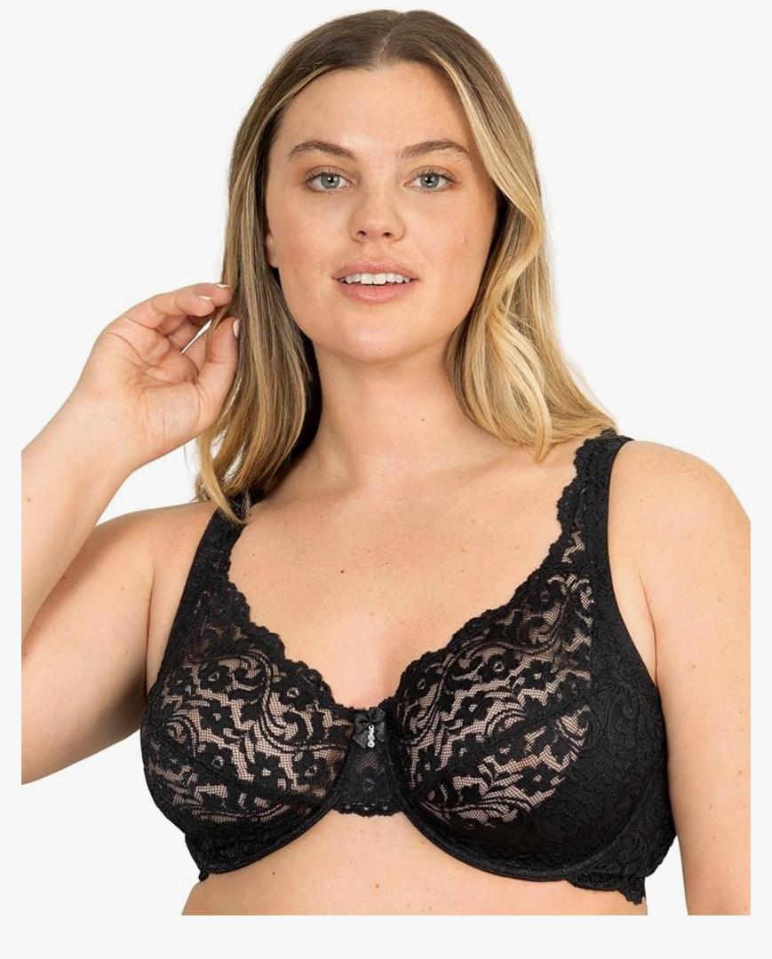 Signature Lace Unlined Underwire Bra with Added Support Size 46DD