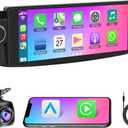 8Core 4+64GB Car Radio for Fiat 500 2007-2015 with Wireless Carplay&Android Auto, Android 15 Touchscreen Fiat Stereo with Voice Control Bluetooth 5.2 FM DSP WiFi EQ Backup Camera SWC