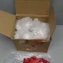 Mimorou 12 Sets 2.36" Christmas Ceramic to Paint Ball Ornament with Velvet Bow DIY Paintable Bisque Ornaments Porcelain Christmas Ball Blank Ceramic Decor for Xmas Tree Party Holiday Decor