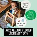 30 Pack | Disposable Splat Mats | Biodegradable + Compostable | THEO'S MATS | Under Highchair Splat Mat for Floor | Baby Led Weaning Supplies | (THEO001)